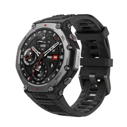 Amazfit T-Rex 3 Smartwatch, 1.5" AMOLED Display, GPS, Offline Maps, BioTracker 6.0 PPG Biometric Sensor, 328 Feet Water-Resistant, 177 Sport Modes, AI, Voice Control, 48mm, Onyx | T-Rex 3